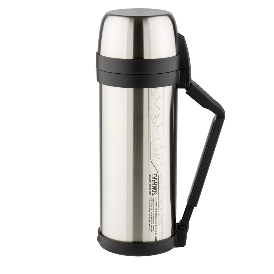 Термос THERMOS FDH Stainless Steel Vacuum Flask 2.0L с комбинированным горлом для напитков и еды | Дом