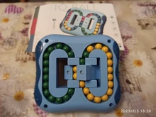 Cubo giratorio de inteligencia mágica para niños, juguete educativo con giroscopio para dedos