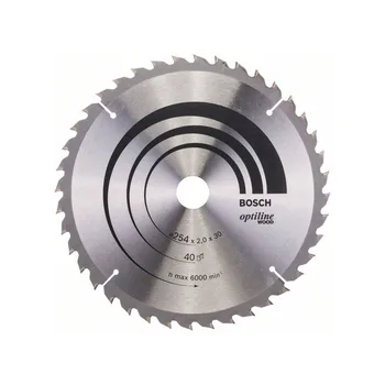 

BOSCH-circulate saw Blade Optiline Wood 254x30x2,0mm 40