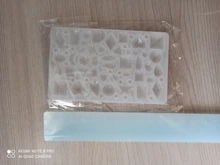 DIY espejo joyería cristal molde de resina epoxy amor geometría Luna variedad piedra preciosa colgante molde