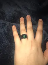 Anillos de gato negro de Anime para niños y niñas, joyería para disfraz, fiesta, regalo, estampado verde, esmalte, Pata de Gato