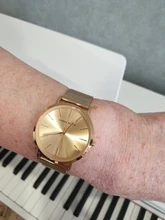 ¡Envío directo! Reloj de pulsera de lujo de calidad A + + + + para mujer, con movimiento de cuarzo japonés, cronógrafo de pulsera, resistente al agua, de oro rosa, femenino