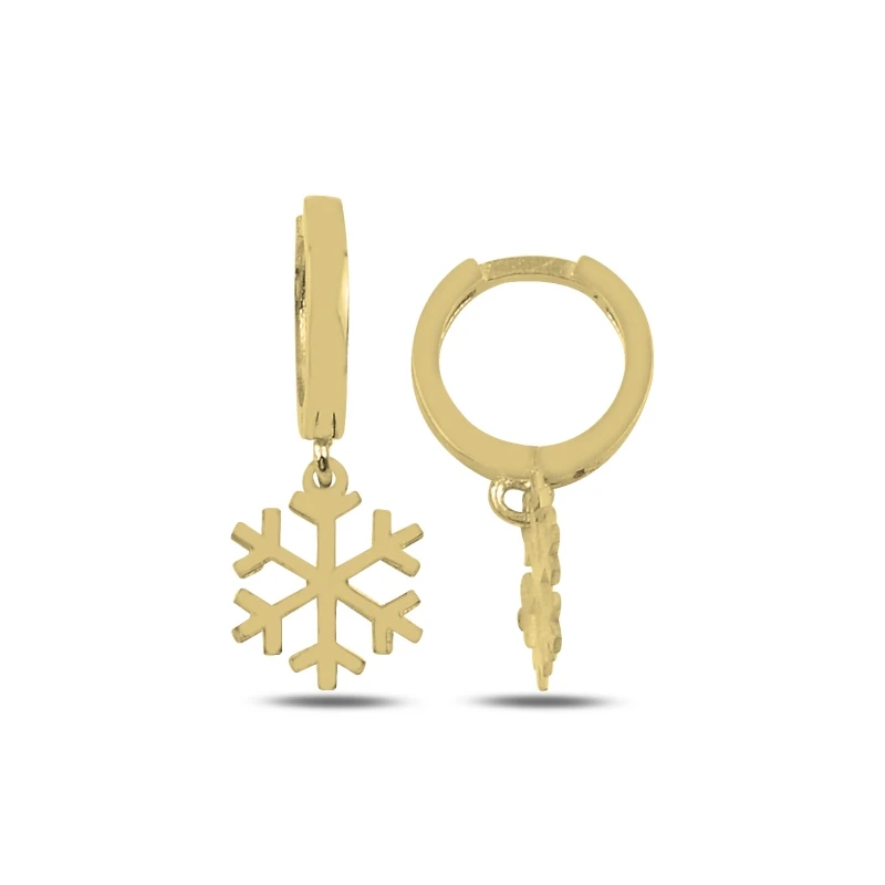 

Silver 925 Sterling Dangle Snowflake Earrings