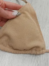 Swimsuit Bikini-Set Ribbed Two-Pieces Sexy HALTER-BATHER Female Women with V1192