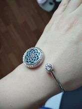 Pulsera relicario de aromaterapia de mariposa, difusor de aroma de aceite esencial de acero inoxidable, pulsera de cristal, joyería