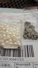 Shoes Rivets-Studs-Beads Clothes-Decoration Diy-Crafts Pearls for Bag 6mm White 100sets