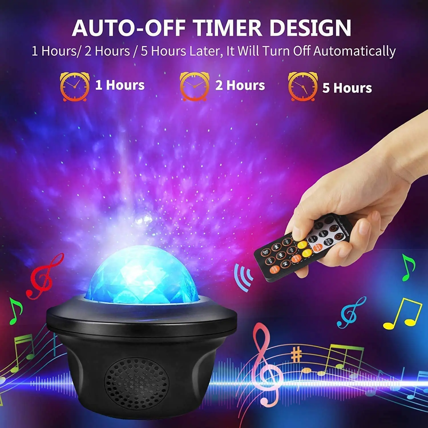 Starry Sky Projector Blueteeth Music Speaker Led Night Light