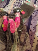 Pelo recto mechones con cierre brasileño extensiones de pelo ondulado mechones con cierre Jet Back extensiones de cabello humano mechones con cierre cabello Remy