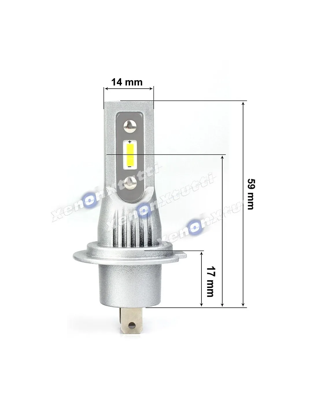 Kit H7 Xxs Pro Mini Led Ultracompatto