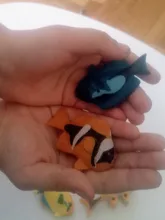 12 Uds surtidos Color y diseño Tropical pescado figura juego de peces de juguete de plástico educación Mini animales juguetes para los niños