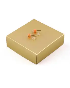 

Goo Design Minimal Orange Quartz Earrings 2