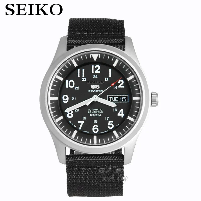 SNZG15J1-A Seiko часы мужские 5 автоматические часы Топ люксовый бренд спортивные мужские часы набор Мужские часы водонепроницаемые часы relogio masculino SNZG15J1 - Цвет: SNZG15J1-A