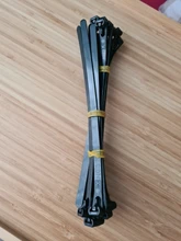 Blanco puede hacerse sujetacables de nylon 8*150/200/250/300/400/450may suelto slipknot corbata reutilizable de plástico de embalaje de la envoltura de corbata Correa