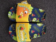 Zapatillas de dinosaurios y sandía para niños y niñas, zapatos de playa de verano, pantuflas suaves para interiores