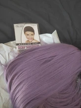 Wignee-Peluca de cabello sintético para mujer, cabellera artificial largo liso de color rosa para Cosplay, fiesta, a diario, resistente al calor, sin pegamento