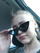 Gafas de sol con forma de ojo de gato para mujer, anteojos de sol femeninos, de diseño de marca, con espejo negro, triangulares, con protección UV400