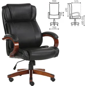 

Office chair brabix Magnum ex-701 Wood/recycled leather, black 531827