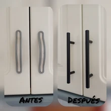 KAK 2 ~ 24 de la puerta de la cocina Bar tira hacia manija perillas del gabinete, 10mm de diámetro de acero inoxidable manija, herrajes para muebles