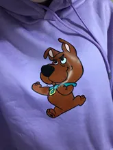 Hooded Sweatshirt Dog-Print Female Oversized Cute Winter Womens for Itself Harajuku