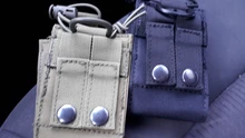 Bolsa de bolsillo para walkie-talkie de caza, colgante para deportes tácticos, militar, Molle, Radio, Mag