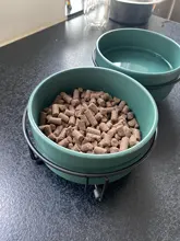 Cuenco de cerámica doble para alimentación de perros y gatos, dispensador de agua con soporte elevado, Gato, producto # P007