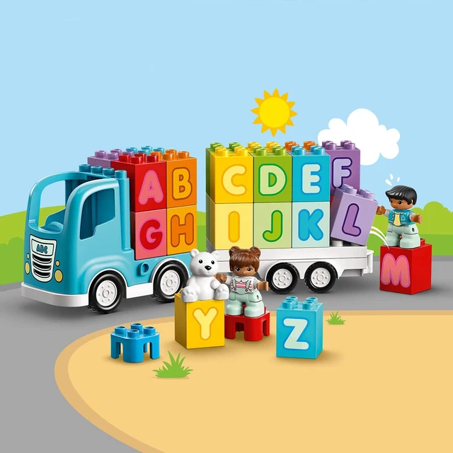 Lego Duplo My Truck, Construction Toy To Learn The Alphabet, Didactic Toy Blocks - AliExpress