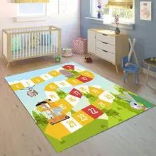 Else Educatinal цифры настольная игра 3d принт Нескользящая микрофибра для детской комнаты декоративный коврик