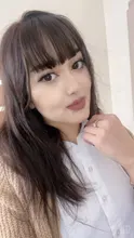 Flequillo de aire falso para mujer, peluca franja sintética, extensión de cabello, accesorios para el cabello