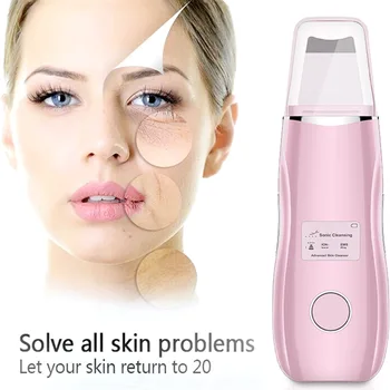 

Vibrate Deep Face Cleaning Skin Scrubber Vibration Remove Dirt blackhead remover face massager Spot Facial Lifting Peeling Tool