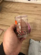 Esponja de maquillaje cosmético, corrector en polvo, juego de licuadora, esponja de base de maquillaje en húmedo, herramienta cosmética más grande, esponja de maquillaje