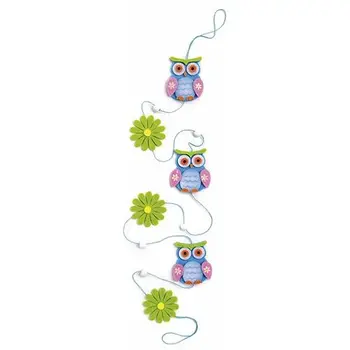

67101354 felt Garland with owls, 120 cm, color: blue, Gloria ex