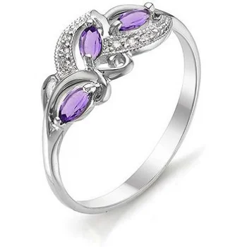 

Alcor ring with amethyst and cubic zirconia