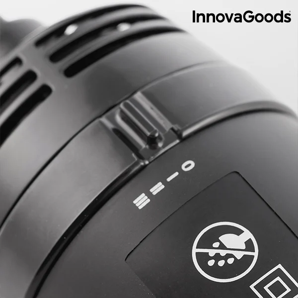InnovaGoods Фен-щетка для укладки 1000 Вт черное золото