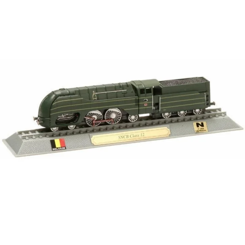 Del Prado, Locomotiva Modello Statico Sncb Classe 12 Belgio, Scala N 1:160, Miniatura Pressofusa Senza Motore, Locomotive Della Collezione Mondiale, C