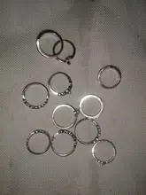 Doocna antiguo estrella plateada anillo de cristal flor anillo Punk tallada nudillo Anillos, Anillos para las mujeres 11 unids/set 4622