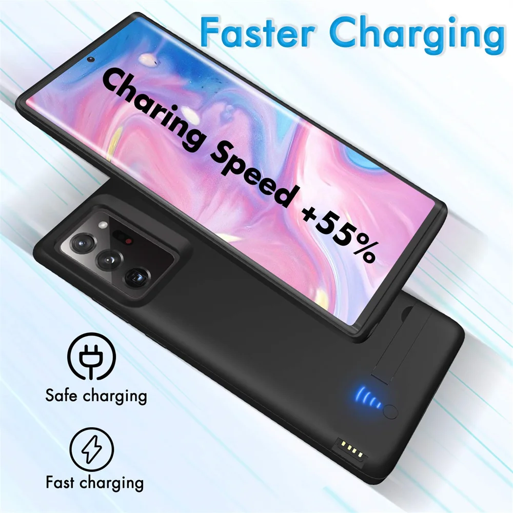 galaxy s22+ case 6000mAh External Battery Charger Case For Samsung Note 20 Ultra 5G Charging Case Mobile Phones Portable Powerbank Charger Cover galaxy s22+ case
