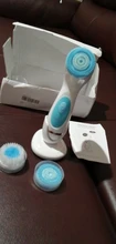 Cepillo de limpieza Facial eléctrico 3 en 1, masajeador Facial giratorio de silicona, limpieza profunda con cepillo, exfoliación de la piel, resistente al agua, 50