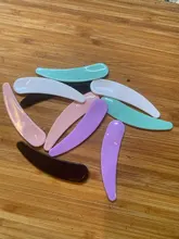 Mini espátula cosmética desechable, máscara de maquillaje curvada, cuchara de Crema para Ojos, palo de maquillaje, Kits de herramientas de belleza facial, 10 Uds.