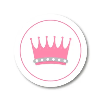 

Pink Princess Crown Sticker Sticker 3x3 cm 24lü