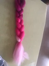 Hywamply 24 tamaño gigante sintético trenza extensión de pelo de Ombre Africana trenzado de archivo adjunto para giro caja trenzas nuevo Color