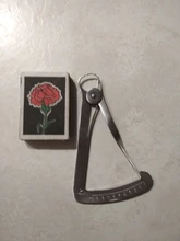 Calibrador de acero inoxidable Autoclavable, regla Dental de laboratorio quirúrgico, regla de 0-10mm, herramientas de medición