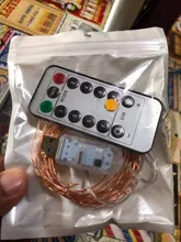 Light Lamps Garlands Remote-Control-Lights Led-String Holiday-Decor Fairy USB Christmas