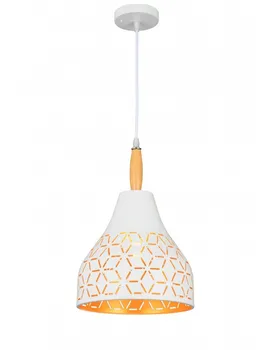 

Ceiling lamp. Pendant. LIGHT BULB E27 60W. Metal. COLOR GOLD AND WHITE. Ref. 451-1 WHGD