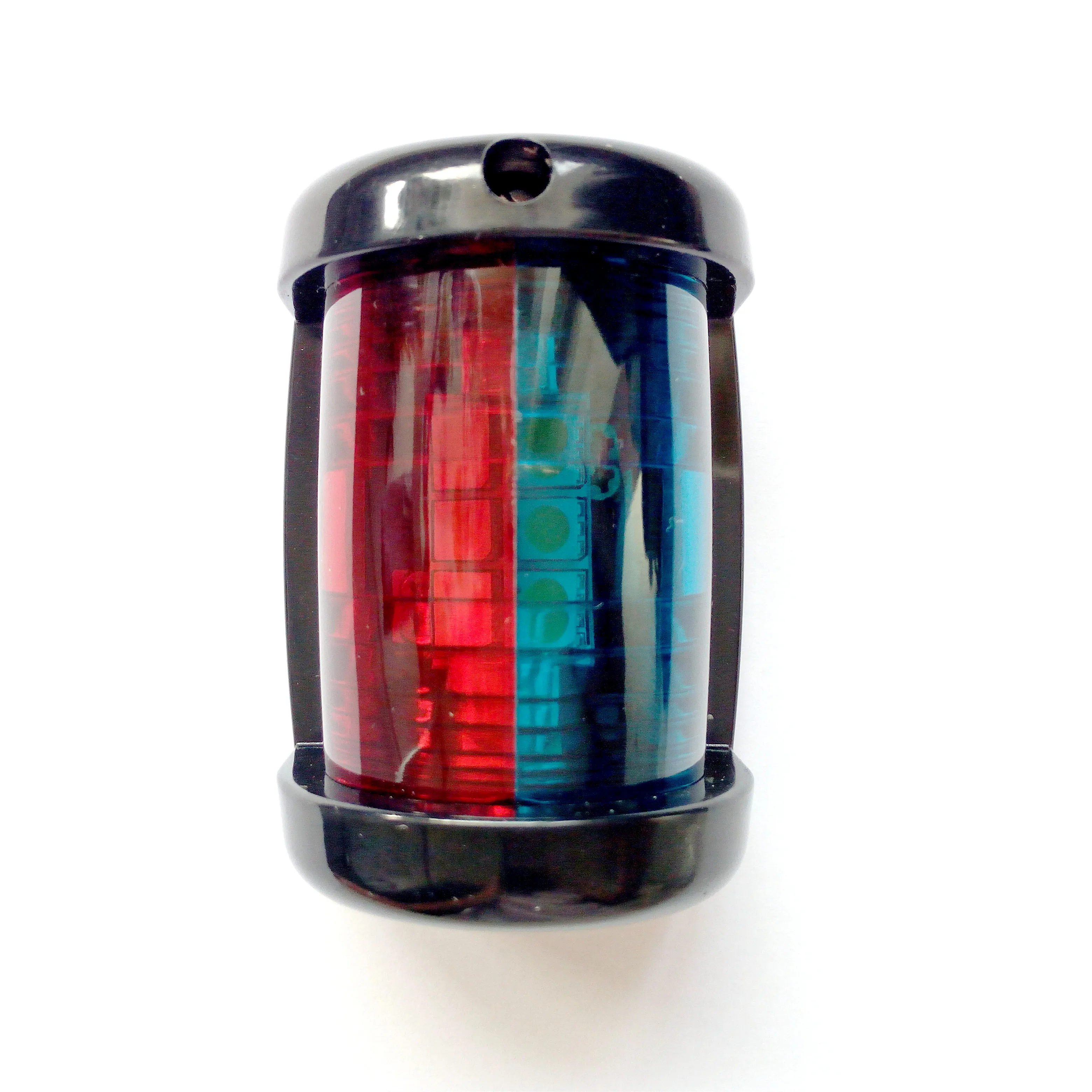 Marine Boat Yacht Bicolor Navigation Light 12v Led Black Plastic Mini
