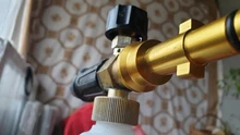 Boquilla de espuma para el generador, adaptador de Metal, pistola de espuma de alta presión para jabón, para Nilfisk Karcher Huter Elitech Lavor