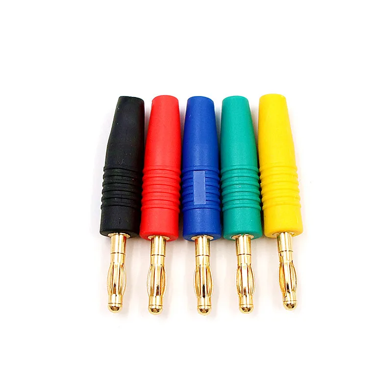

1pair 3mm Connector Adapter Extension ABS Terminal Gold Plated Banana Jack Socket Binding Post for Medical Teaching Equipment