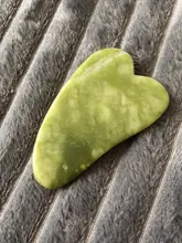 Gua sha-masajeador Facial de Jade Natural, tablero raspador Facial, Guasha, meridiano, relajación muscular, estiramiento de la piel, espátula fina