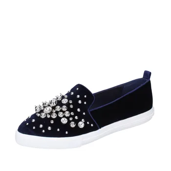 

FORNARINA Slip on woman velvet blue