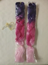 Dream Like Jumbo-extensiones de pelo sintético Kanekalone, fibra resistente al calor, 24 pulgadas, puro/Color degradado pelo trenzado sintético, venta al por mayor