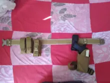 Bolsa táctica de una sola pistola, bolsa militar Molle, cuchillo, funda para linterna, Airsoft, caza, munición, Camuflaje, novedad